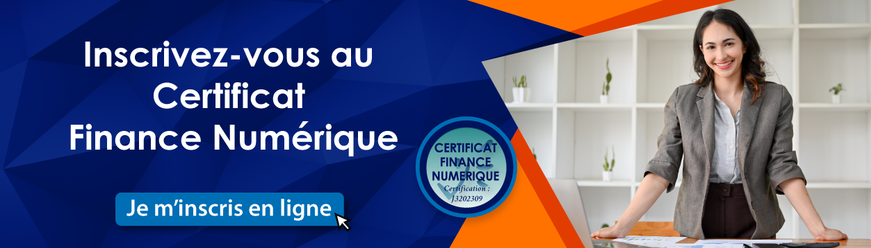 je m'inscris en ligne au certificat Finance Numérique